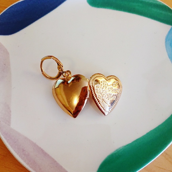 Heart Pendant Earrings - Picture 8 of 10